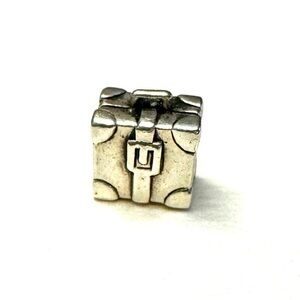 Biagi Sterling Silver Charm. Fits all popular brands like Pandora Trollbeads etc